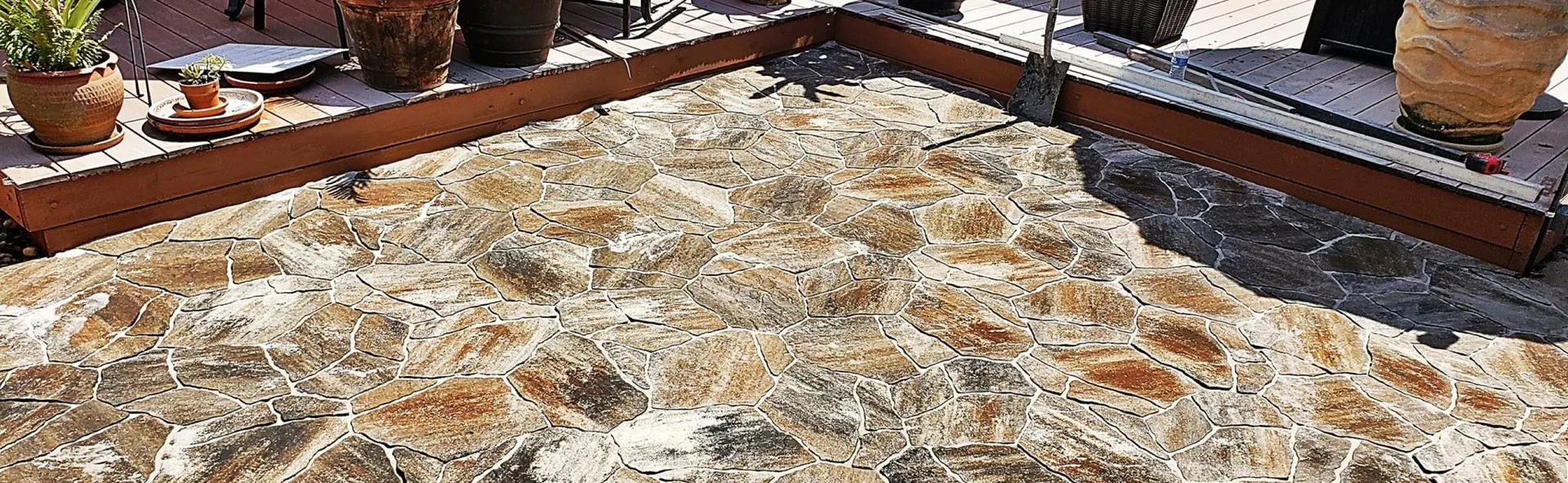 Paver surface after cleaning