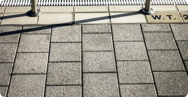 Completed paver project