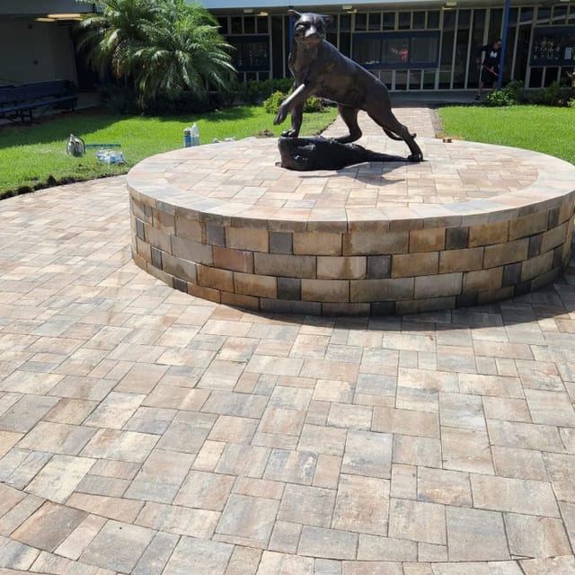 Creative paver design detail